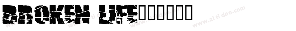 Broken life字体转换